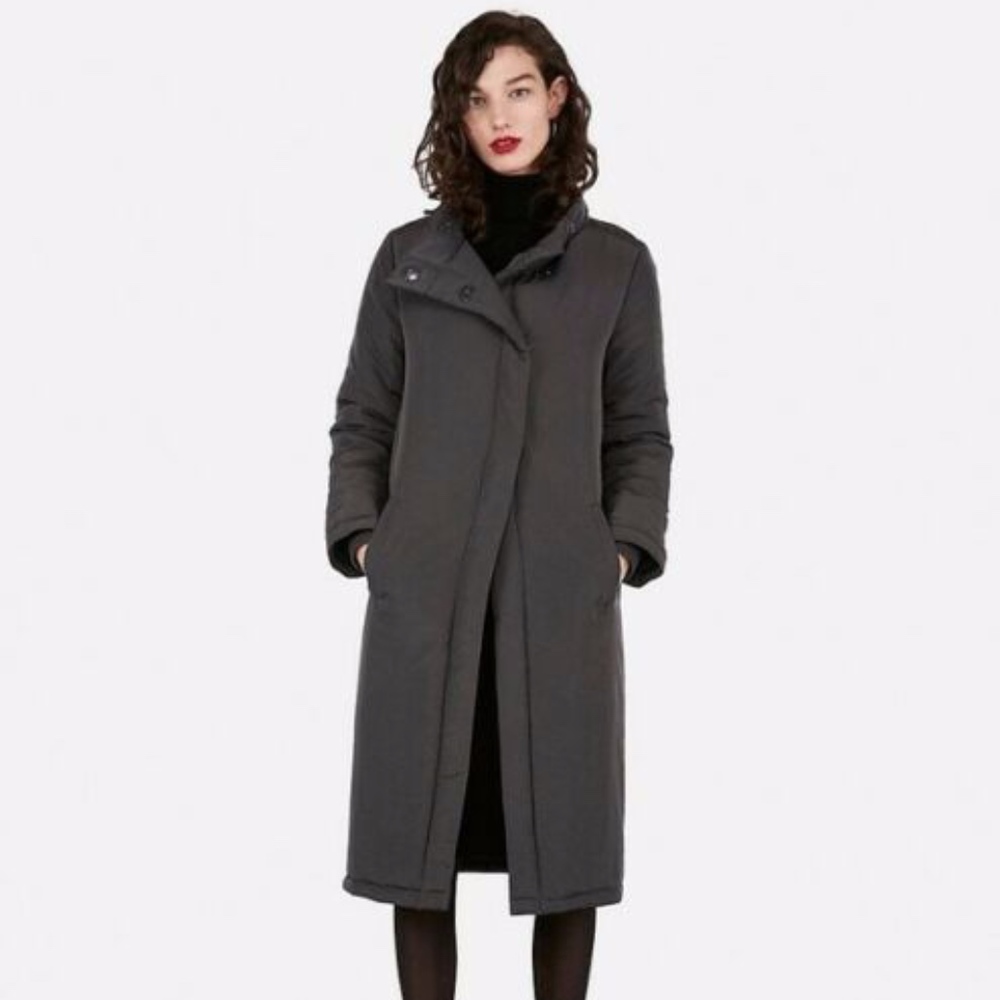 $228 - Express Double Breasted Long Puffer Jacket